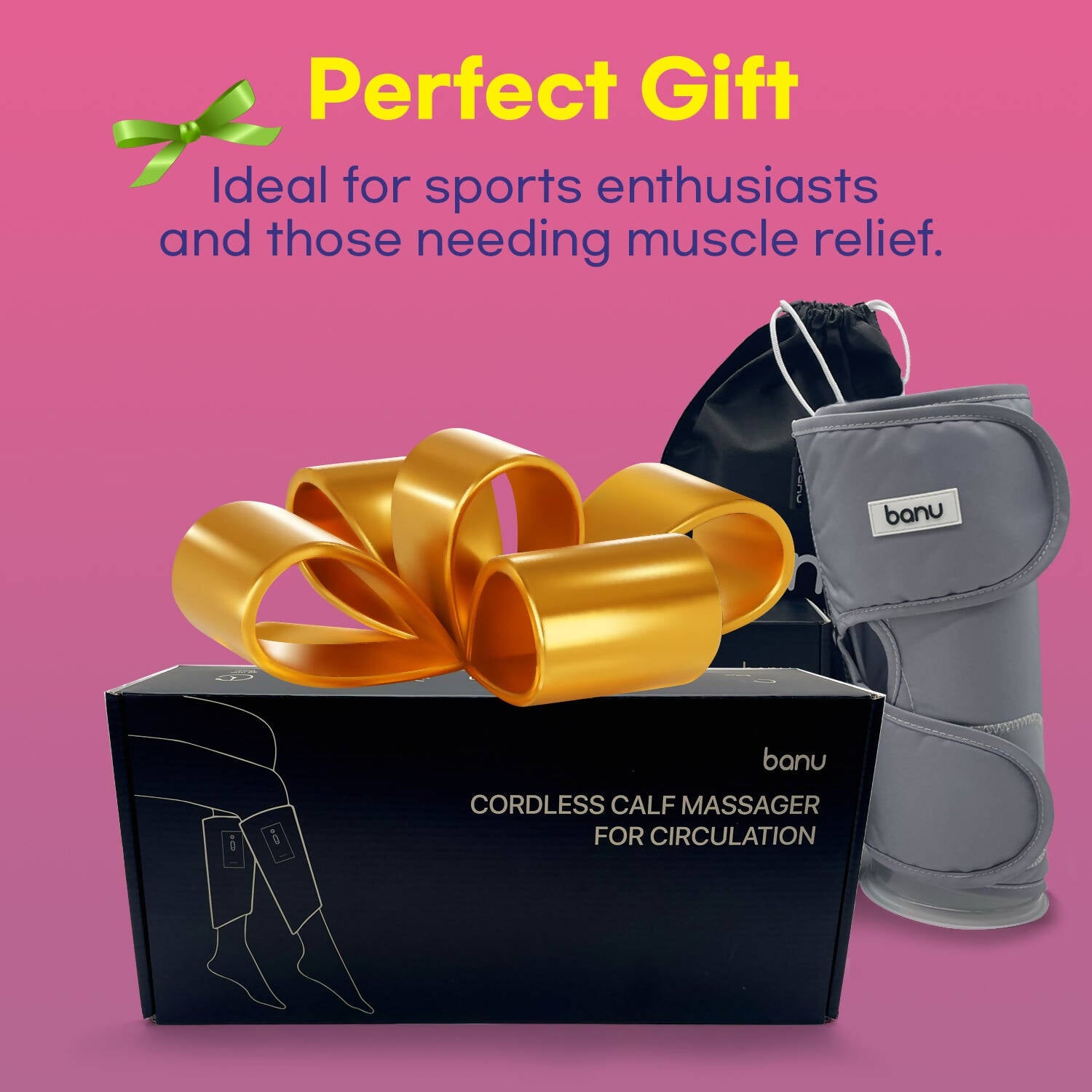 BANU好腿力無線溫熱小腿舒壓器